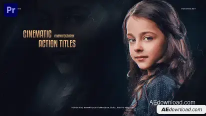 Cinematic Action Titles Opener Premiere Pro template preview