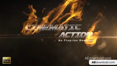 Cinematic Action Trailer Video Displays template preview