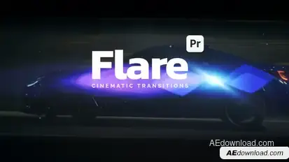 Cinematic Flare Transitions for Premiere Pro Premiere Pro template preview