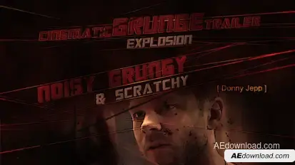 Cinematic Grunge Trailer Video Displays template preview