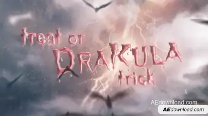Cinematic Horror Titles Video Displays template preview