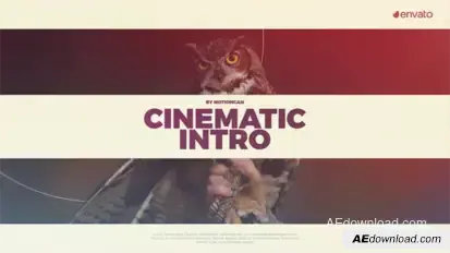 Cinematic Intro Video Displays template preview