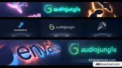 Cinematic Light Logo Reveal Video Displays template preview