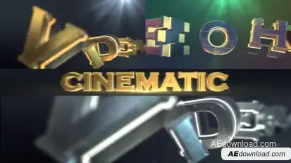 Cinematic Logo Text Reveal  Video Displays template preview