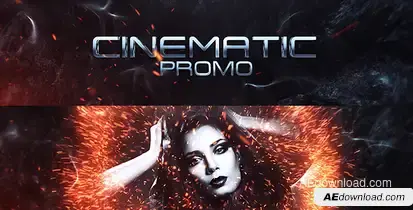 Cinematic Promo Video Displays template preview