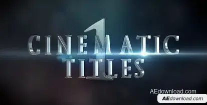 Cinematic Titles 1 Video Displays template preview