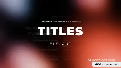 Cinematic Titles and Credits 2 Premiere Pro template preview