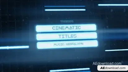 Cinematic Titles Video Displays template preview