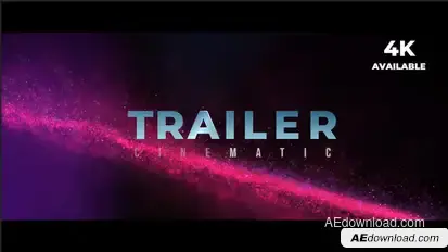 Cinematic Trailer Video Displays template preview