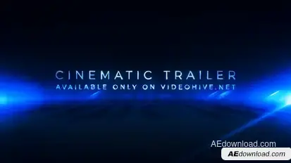 Cinematic Trailer Titles | Media Opener Video Displays template preview