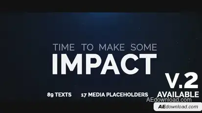 Cinematic Typo Intro Video Displays template preview