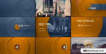 Circle Broadcast Pack Video Displays template preview
