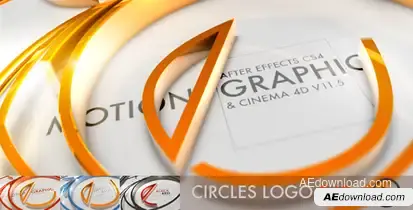 Circles Logo C4D Video Displays template preview