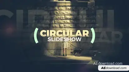 Circular Slideshow Video Displays template preview