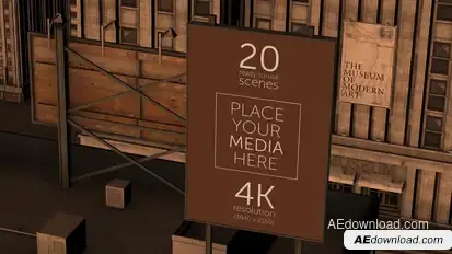 City Billboards Mock-Up Pack Premiere Pro template preview