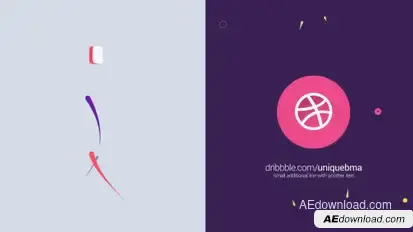 Classic Flat Logo Reveals Video Displays template preview