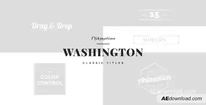 Classic Minimal Titles Video Displays template preview