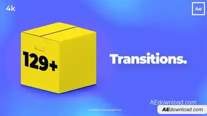 Clean and Modern Transitions Package For After Effects Video Displays template preview