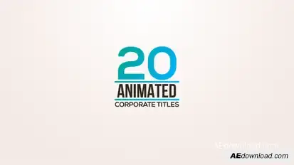 Clean Animated Titles – Typography Lower Thirds, Text Reveal for Corporate, Promo, Social Media Video Displays template preview