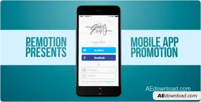 Clean App Promo Video Displays template preview