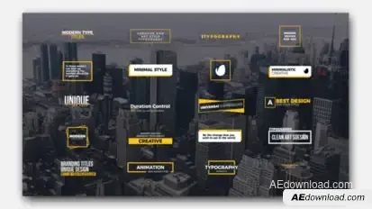 Clean Art Titles Video Displays template preview