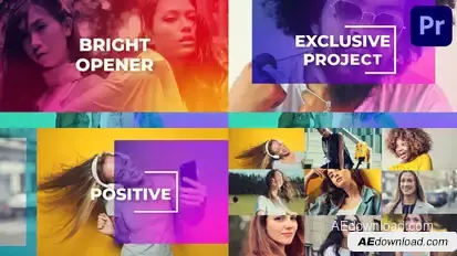 Clean Bright Opener for Premiere Pro Premiere Pro template preview