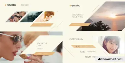 Clean Broadcast Pack Video Displays template preview