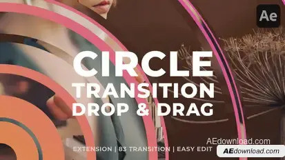 Clean Circle Transition Elements template preview