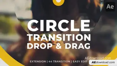 Clean Circle Transition Elements template preview