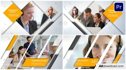Clean Corporate Premiere Pro template preview