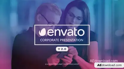 Clean Corporate Presentation Video Displays template preview