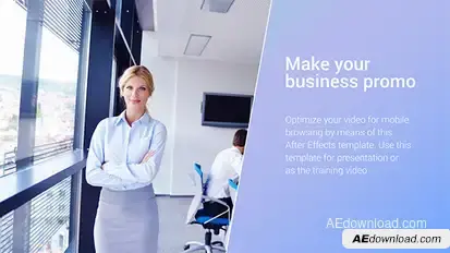 Clean Corporate Promo Video Displays template preview