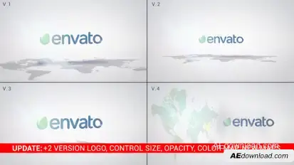 Clean Logo  AE Video Displays template preview