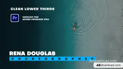 Clean Lower Thirds Elements Premiere Pro template preview