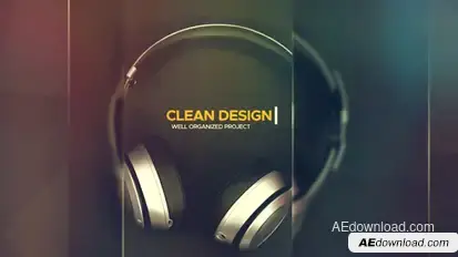 Clean Media Intro Video Displays template preview