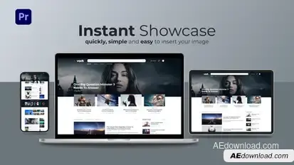 Clean Mockup Website Promo - MOGRT Template Premiere Pro template preview