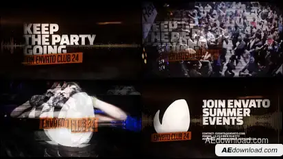 Club Promo Video Displays template preview