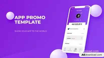 Color App Promo Video Displays template preview