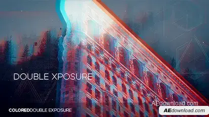 Colored Dual Exposure Video Displays template preview