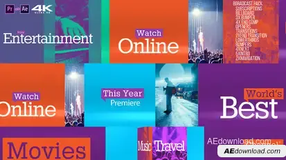 Colorful Broadcast Pack v2.0 Video Displays template preview