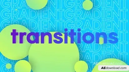 Colorful Gradient TransitionsAE Video Displays template preview