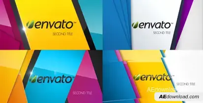 Colorful Logo Opener Video Displays template preview