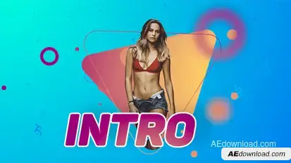 Colorful Rhythmic Intro Video Displays template preview