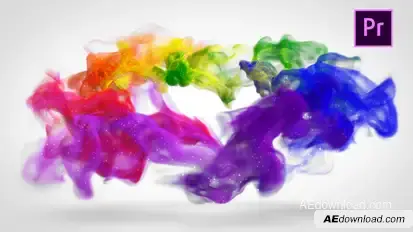 Colorful Smoke Logo Reveal II - Premiere Pro Premiere Pro template preview