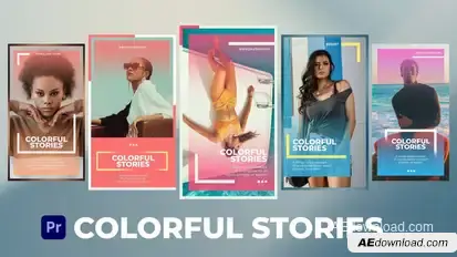 Colorful Stories for Premiere Pro Premiere Pro template preview