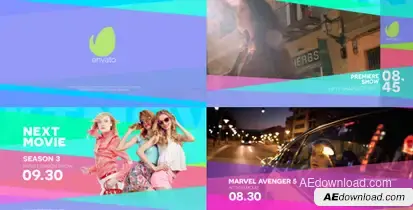 Colorfull Broadcast Pack Video Displays template preview