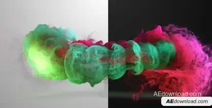 Colorized Inkflow Logo Reveal Video Displays template preview