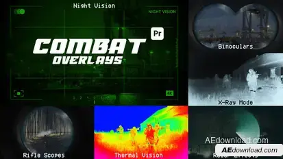 Combat Overlays for Premiere Pro Premiere Pro template preview