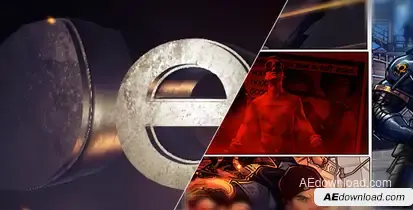 Comic Intro Video Displays template preview