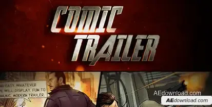 Comic Strip 3 Video Displays template preview